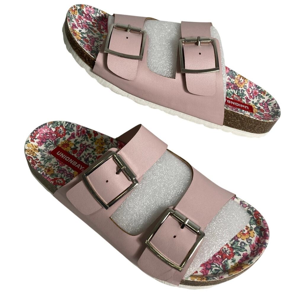 UNIONBAY Women's Melissa Buckled Slip-On Sandal Size 7.5